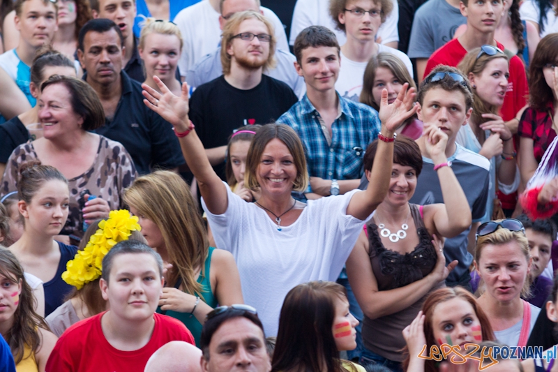 Finał UEFA EURO 2012 - Hiszpania - Włochy. Strefa Kibica w Poznaniu Foto: lepszyPOZNAN.pl / Piotr Rychter Finał UEFA EURO 2012 - Hiszpania - Włochy. Strefa Kibica w Poznaniu Foto: lepszyPOZNAN.pl / Piotr Rychter