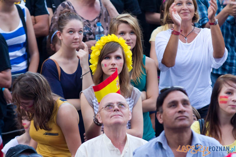 Finał UEFA EURO 2012 - Hiszpania - Włochy. Strefa Kibica w Poznaniu Foto: lepszyPOZNAN.pl / Piotr Rychter Finał UEFA EURO 2012 - Hiszpania - Włochy. Strefa Kibica w Poznaniu Foto: lepszyPOZNAN.pl / Piotr Rychter