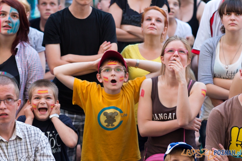 Finał UEFA EURO 2012 - Hiszpania - Włochy. Strefa Kibica w Poznaniu Foto: lepszyPOZNAN.pl / Piotr Rychter Finał UEFA EURO 2012 - Hiszpania - Włochy. Strefa Kibica w Poznaniu Foto: lepszyPOZNAN.pl / Piotr Rychter