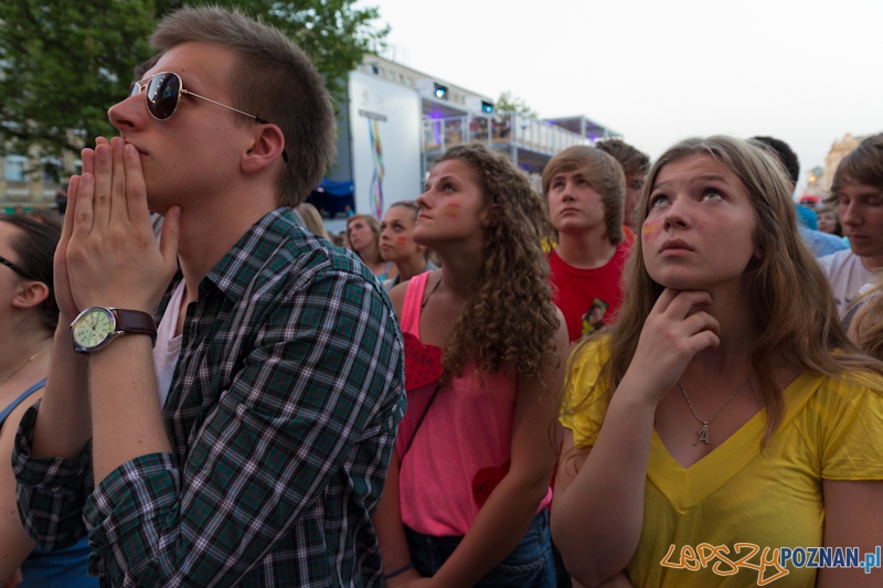 Finał UEFA EURO 2012 - Hiszpania - Włochy. Strefa Kibica w Poznaniu Foto: lepszyPOZNAN.pl / Piotr Rychter Finał UEFA EURO 2012 - Hiszpania - Włochy. Strefa Kibica w Poznaniu Foto: lepszyPOZNAN.pl / Piotr Rychter