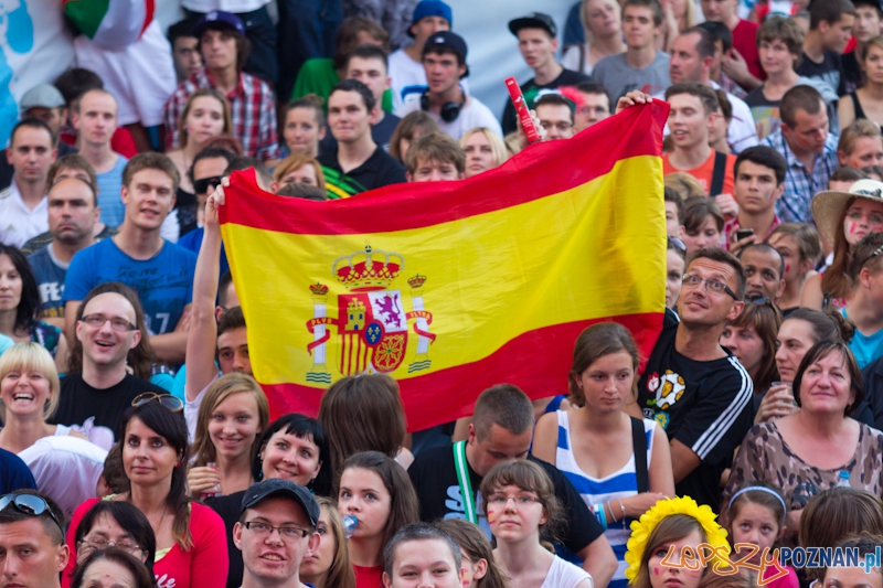 Finał UEFA EURO 2012 - Hiszpania - Włochy. Strefa Kibica w Poznaniu Foto: lepszyPOZNAN.pl / Piotr Rychter Finał UEFA EURO 2012 - Hiszpania - Włochy. Strefa Kibica w Poznaniu Foto: lepszyPOZNAN.pl / Piotr Rychter