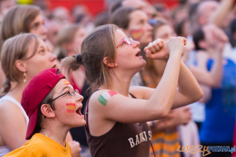 Finał UEFA EURO 2012 - Hiszpania - Włochy. Strefa Kibica w Poznaniu Foto: lepszyPOZNAN.pl / Piotr Rychter Finał UEFA EURO 2012 - Hiszpania - Włochy. Strefa Kibica w Poznaniu Foto: lepszyPOZNAN.pl / Piotr Rychter