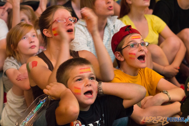 Finał UEFA EURO 2012 - Hiszpania - Włochy. Strefa Kibica w Poznaniu Foto: lepszyPOZNAN.pl / Piotr Rychter Finał UEFA EURO 2012 - Hiszpania - Włochy. Strefa Kibica w Poznaniu Foto: lepszyPOZNAN.pl / Piotr Rychter