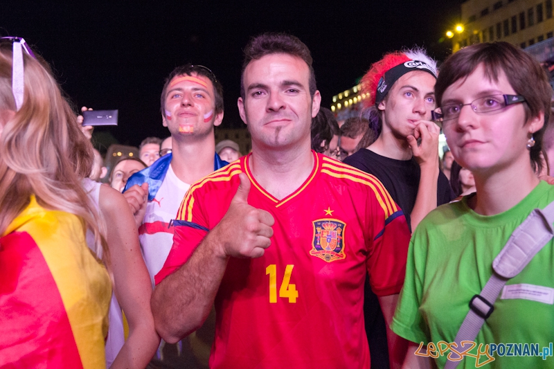 Finał UEFA EURO 2012 - Hiszpania - Włochy. Strefa Kibica w Poznaniu Foto: lepszyPOZNAN.pl / Piotr Rychter Finał UEFA EURO 2012 - Hiszpania - Włochy. Strefa Kibica w Poznaniu Foto: lepszyPOZNAN.pl / Piotr Rychter