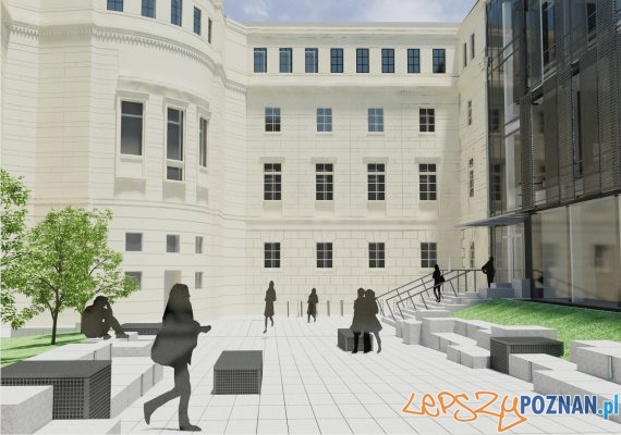 Dziedziniec po renowacji i rozbudowie Foto: NMS Architekci Dziedziniec po renowacji i rozbudowie Foto: NMS Architekci