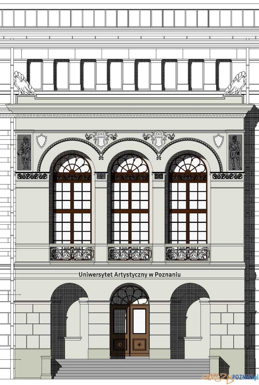 Projekt nowej elewacji Foto: NMS Architekci Projekt nowej elewacji Foto: NMS Architekci
