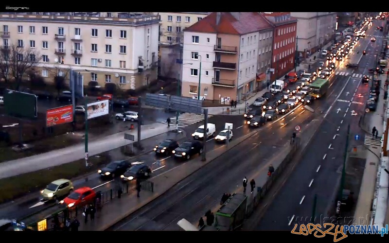 Korki na Głogowskiej  Foto: lazarz.pl