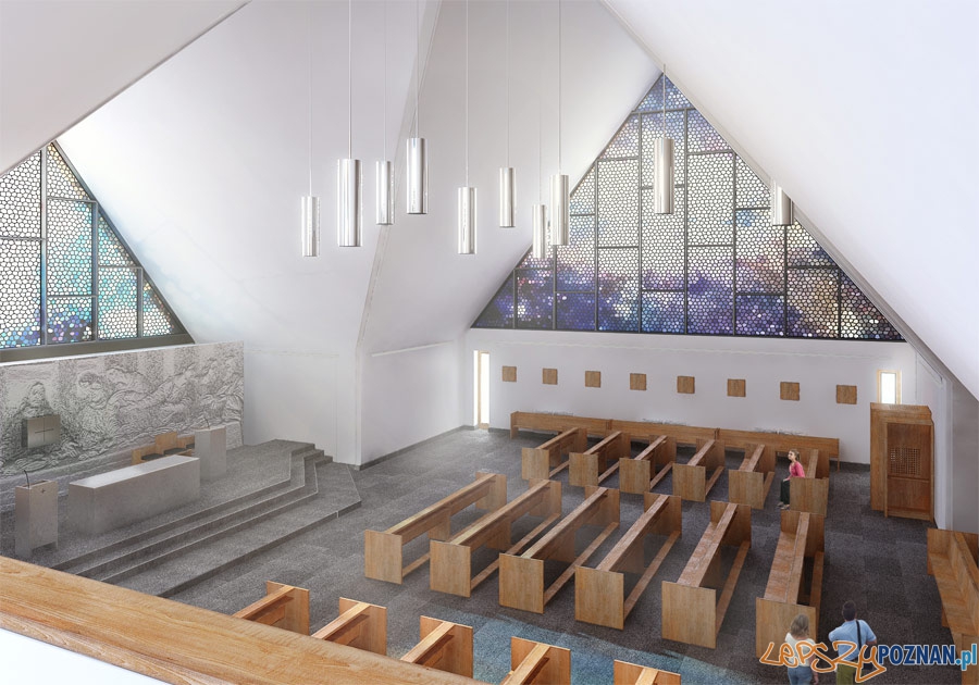 Nowa część kościoła w Rokietnicy - wizualizacje Foto: Front Architects Nowa część kościoła w Rokietnicy - wizualizacje Foto: Front Architects