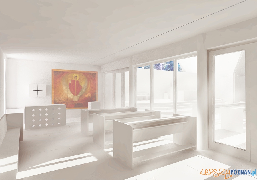 Nowa część kościoła w Rokietnicy - wizualizacje Foto: Front Architects Nowa część kościoła w Rokietnicy - wizualizacje Foto: Front Architects