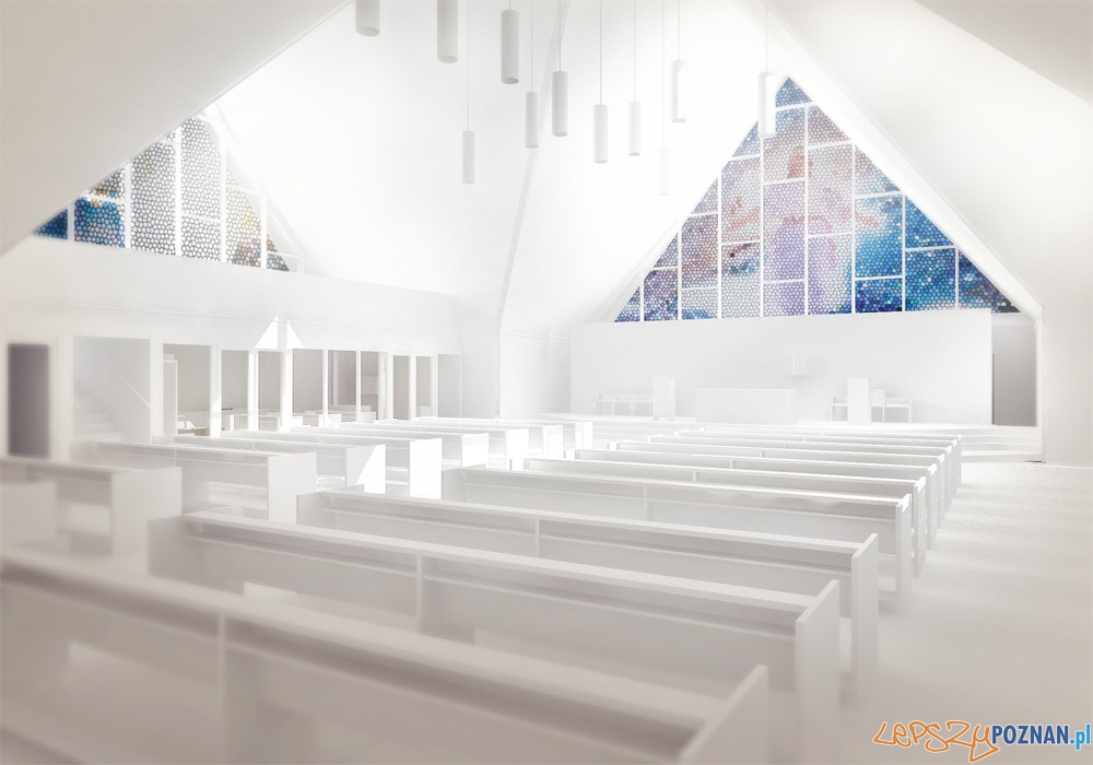 Nowa część kościoła w Rokietnicy - wizualizacje Foto: Front Architects Nowa część kościoła w Rokietnicy - wizualizacje Foto: Front Architects