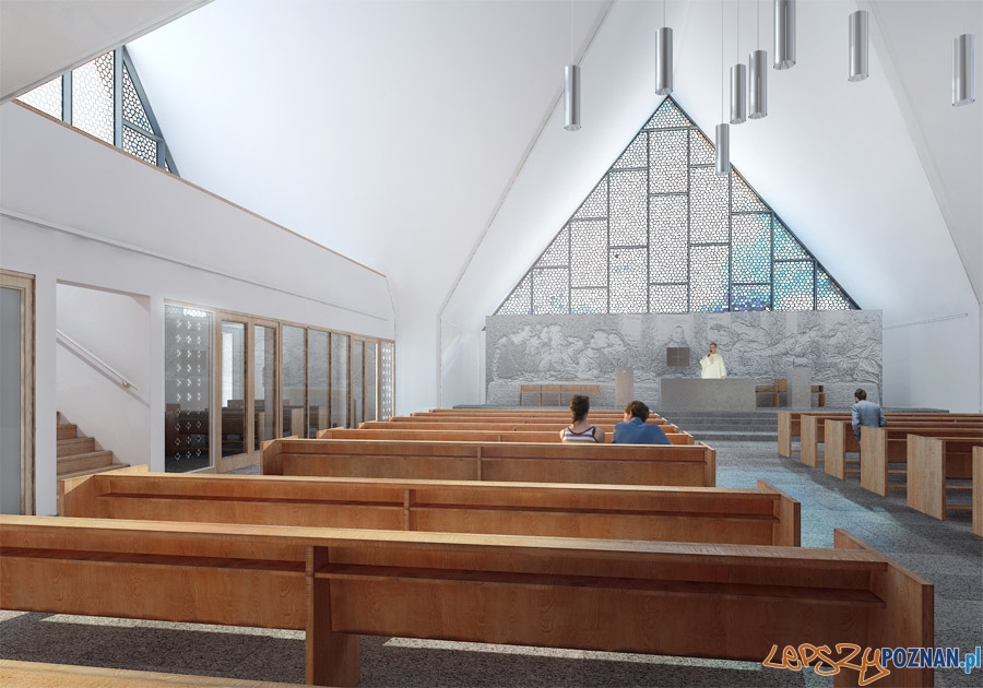 Nowa część kościoła w Rokietnicy - wizualizacje Foto: Front Architects Nowa część kościoła w Rokietnicy - wizualizacje Foto: Front Architects