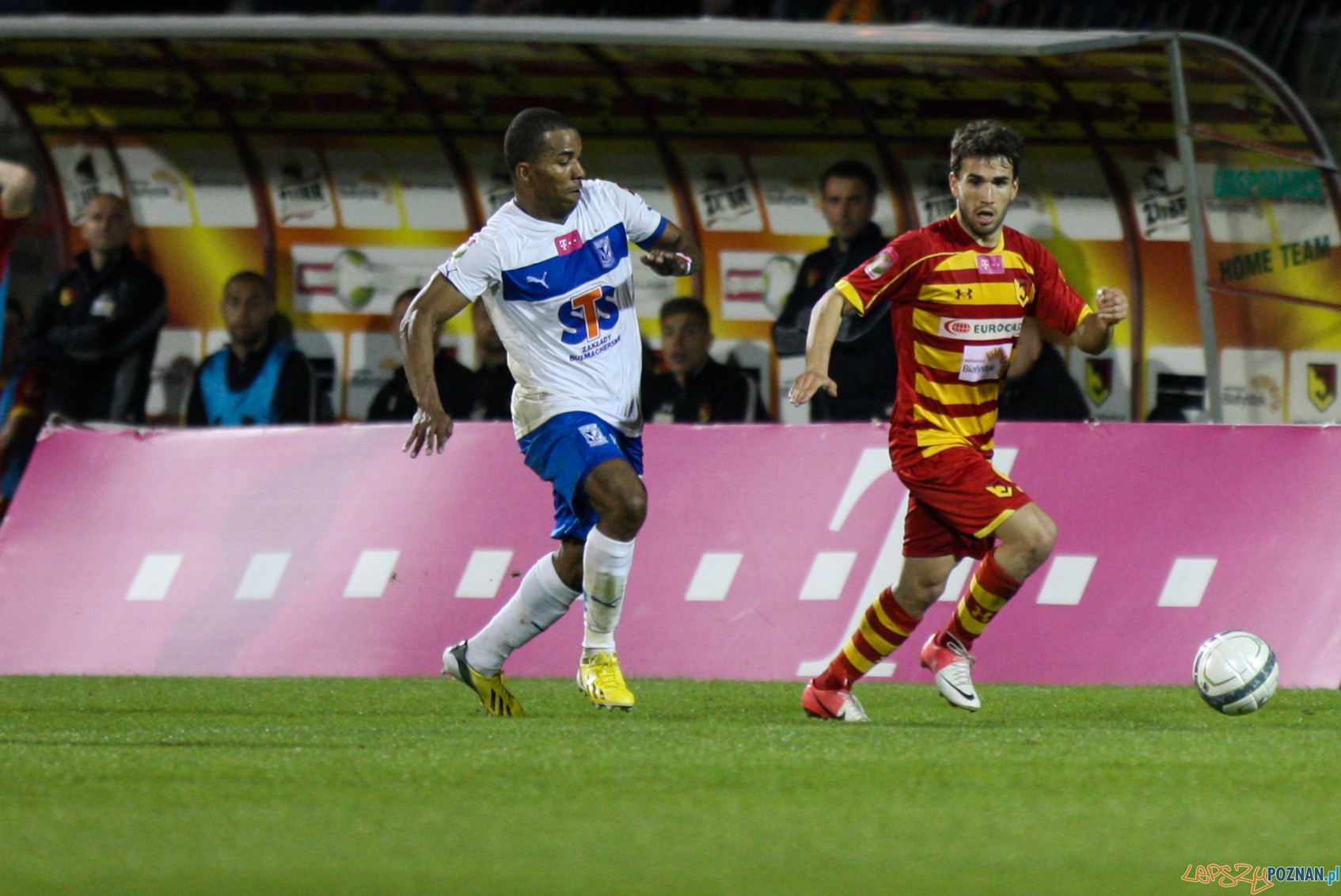 Lech wygrywa z Jagiellonią Białystok 0:1 - Foto: x-news Lech wygrywa z Jagiellonią Białystok 0:1 - Foto: x-news