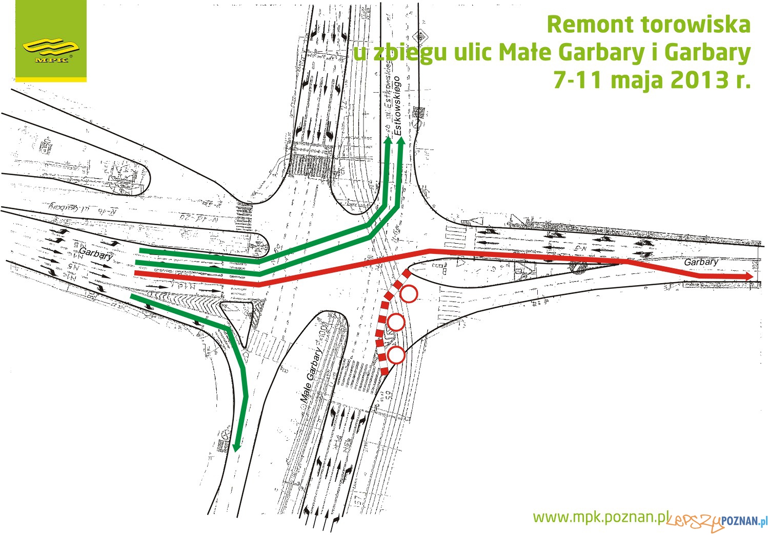 remont torowiska male garbary schemat 01 Foto: remont torowiska male garbary schemat 01 Foto: