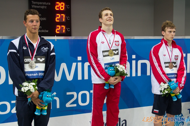 Mistrzostwa Europy Juniorów w Pływaniu - medaliści 800 metrów - Paweł Furtek (złoto), Jan Micka (srebro), Wojciech Wojdak (brąz) - Termy Maltańskie Foto: lepszyPOZNAN.pl / Piotr Rychter Mistrzostwa Europy Juniorów w Pływaniu - medaliści 800 metrów - Paweł Furtek (złoto), Jan Micka (srebro), Wojciech Wojdak (brąz) - Termy Maltańskie Foto: lepszyPOZNAN.pl / Piotr Rychter