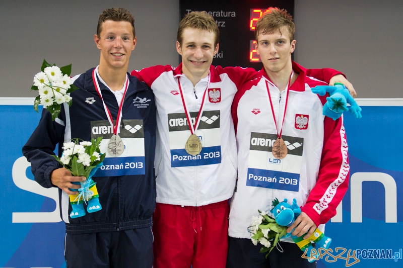 Mistrzostwa Europy Juniorów w Pływaniu - medaliści 800 metrów - Paweł Furtek (złoto), Jan Micka (srebro), Wojciech Wojdak (brąz) - Termy Maltańskie Foto: lepszyPOZNAN.pl / Piotr Rychter Mistrzostwa Europy Juniorów w Pływaniu - medaliści 800 metrów - Paweł Furtek (złoto), Jan Micka (srebro), Wojciech Wojdak (brąz) - Termy Maltańskie Foto: lepszyPOZNAN.pl / Piotr Rychter