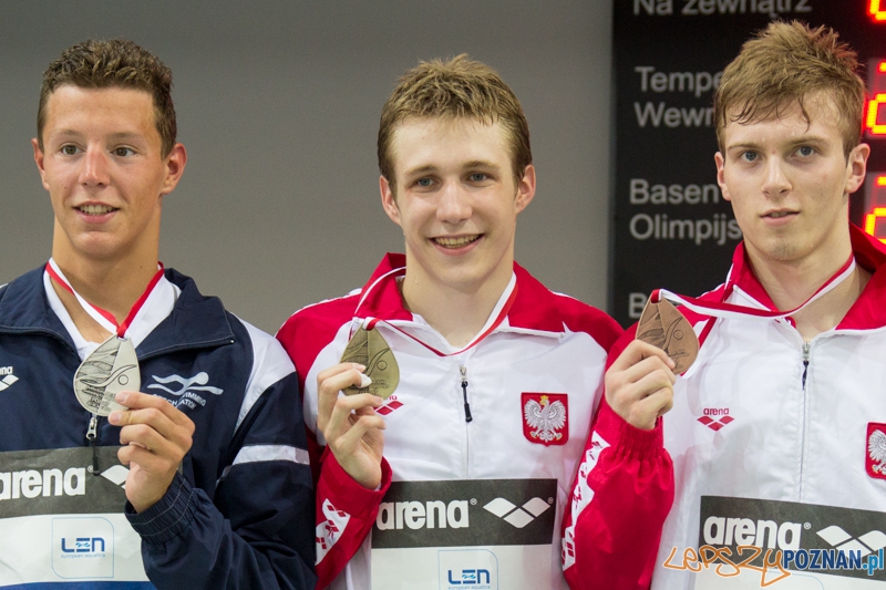 Mistrzostwa Europy Juniorów w Pływaniu - medaliści 800 metrów - Paweł Furtek (złoto), Jan Micka (srebro), Wojciech Wojdak (brąz) - Termy Maltańskie Foto: lepszyPOZNAN.pl / Piotr Rychter Mistrzostwa Europy Juniorów w Pływaniu - medaliści 800 metrów - Paweł Furtek (złoto), Jan Micka (srebro), Wojciech Wojdak (brąz) - Termy Maltańskie Foto: lepszyPOZNAN.pl / Piotr Rychter