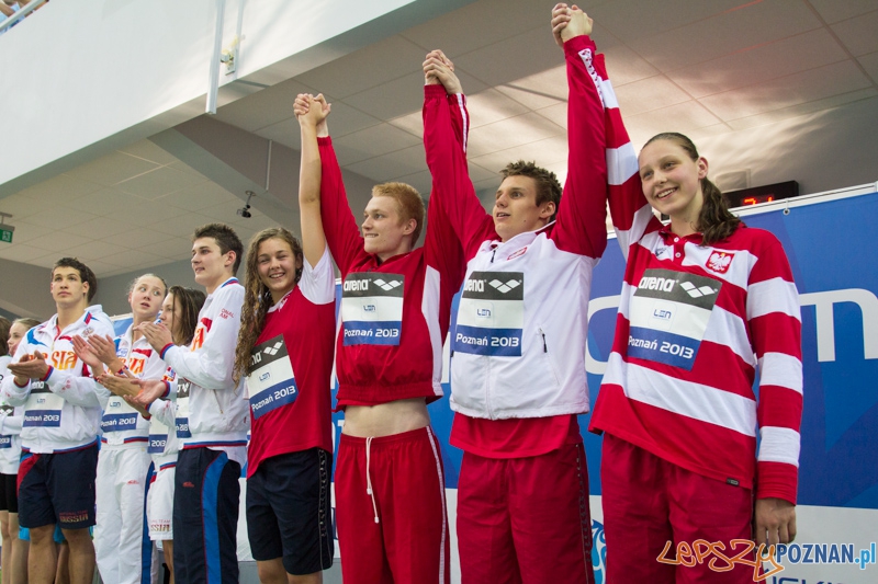Mistrzostwa Europy Juniorów w Pływaniu - brązowi medaliści 4x100m stylem zmiennym - Termy Maltańskie Foto: lepszyPOZNAN.pl / Piotr Rychter Mistrzostwa Europy Juniorów w Pływaniu - brązowi medaliści 4x100m stylem zmiennym - Termy Maltańskie Foto: lepszyPOZNAN.pl / Piotr Rychter