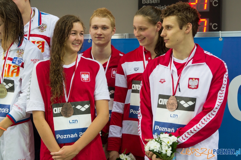 Mistrzostwa Europy Juniorów w Pływaniu - brązowi medaliści 4x100m stylem zmiennym - Termy Maltańskie Foto: lepszyPOZNAN.pl / Piotr Rychter Mistrzostwa Europy Juniorów w Pływaniu - brązowi medaliści 4x100m stylem zmiennym - Termy Maltańskie Foto: lepszyPOZNAN.pl / Piotr Rychter