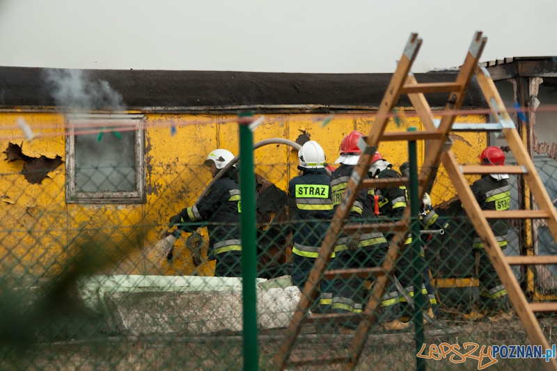 Pożar baraków w Komornikach - 31.08.2013 r. Foto: Ewelina Gutowska Pożar baraków w Komornikach - 31.08.2013 r. Foto: Ewelina Gutowska