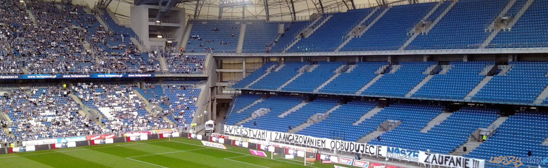 Pusty Kocioł na Stadionie Miejskim  Foto: lepszyPOZNAN.pl / gsm