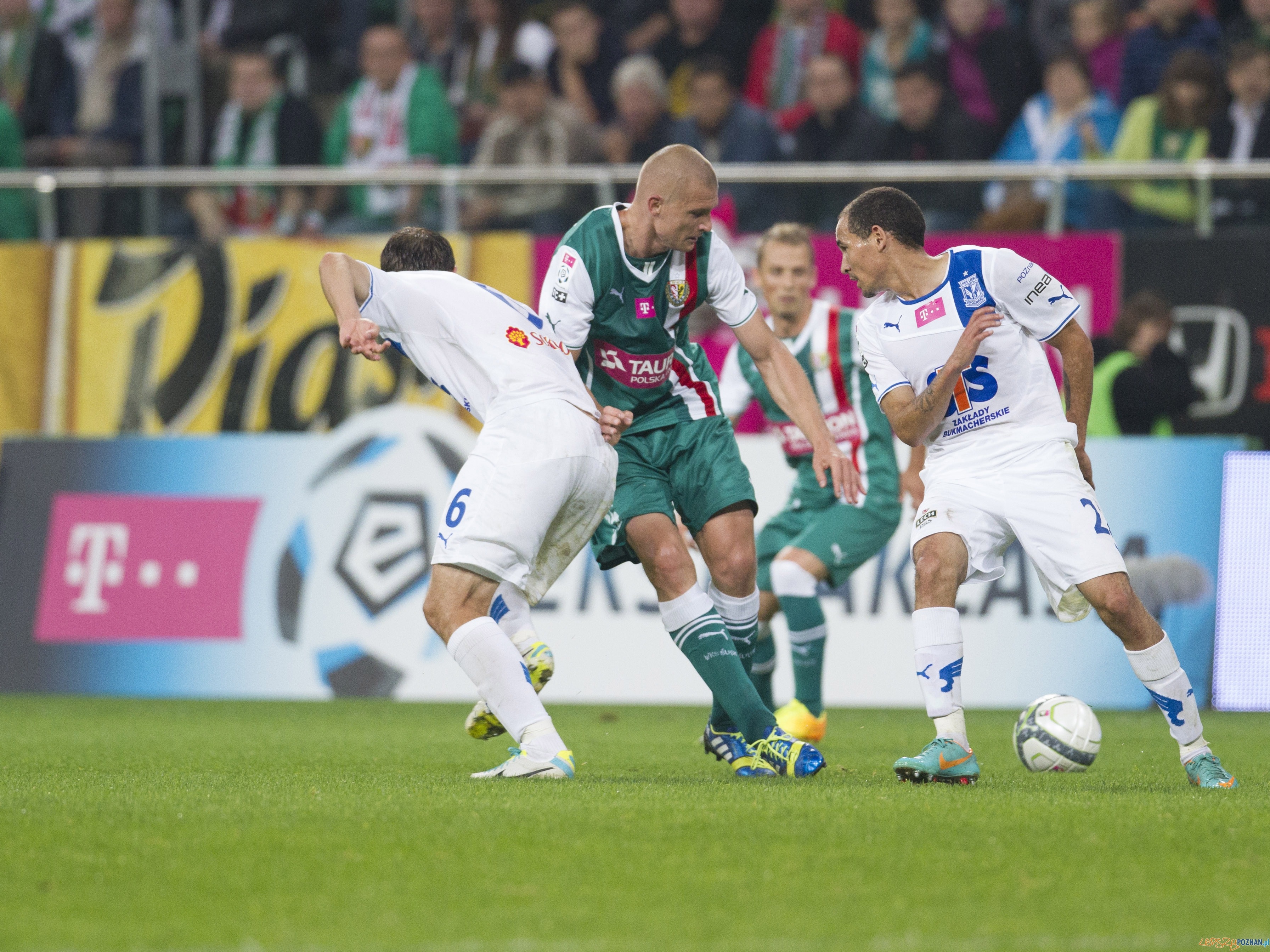 Śląsk Wrocław - Lech Poznań 2:0 - 14.09.2013 r. Foto: X-News Śląsk Wrocław - Lech Poznań 2:0 - 14.09.2013 r. Foto: X-News