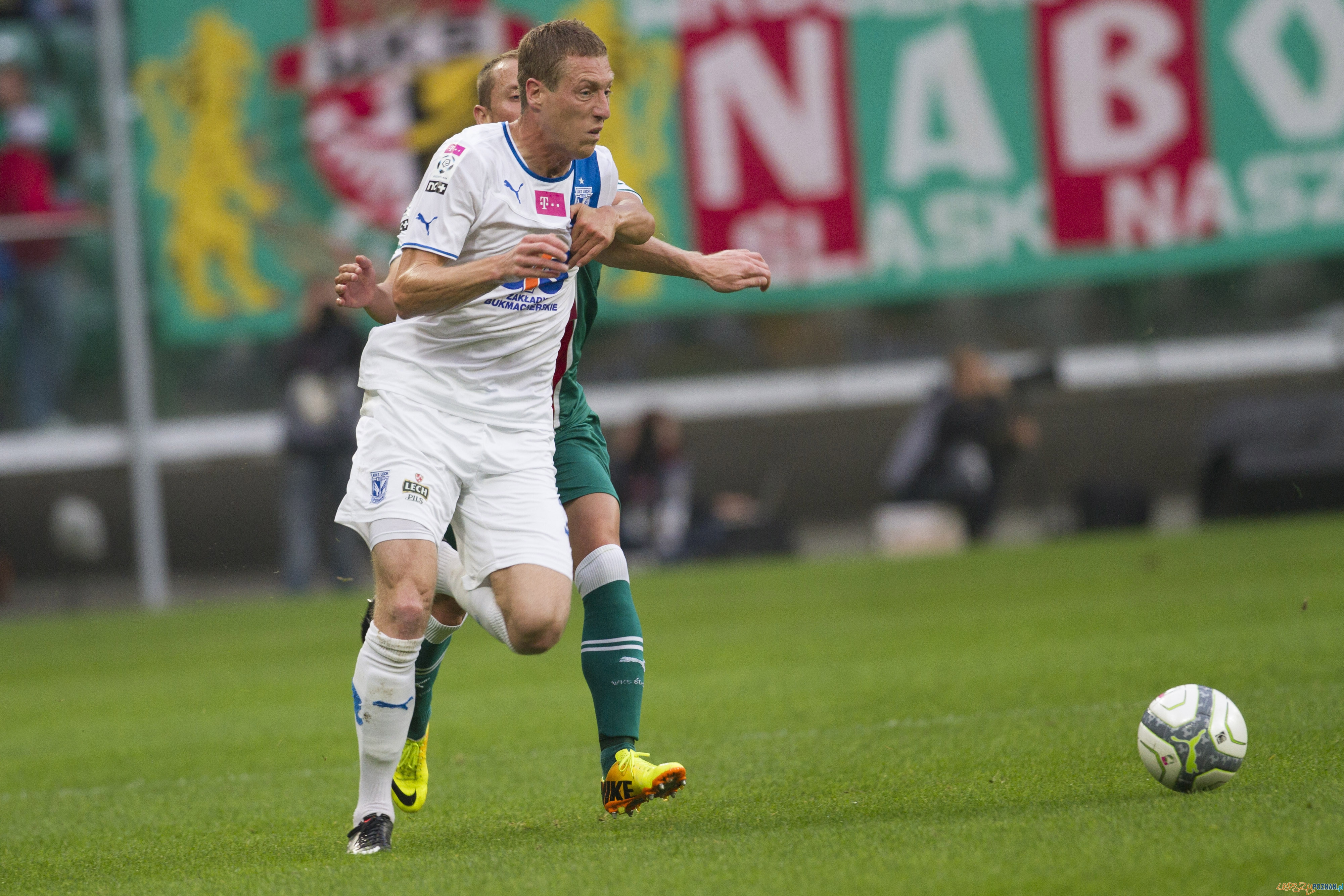 Śląsk Wrocław - Lech Poznań 2:0 - 14.09.2013 r. Foto: X-News Śląsk Wrocław - Lech Poznań 2:0 - 14.09.2013 r. Foto: X-News