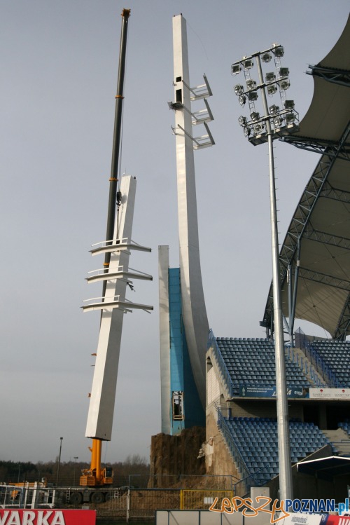 Jupitery na stadionie Lecha Poznań Foto: lechpoznan.pl Jupitery na stadionie Lecha Poznań Foto: lechpoznan.pl