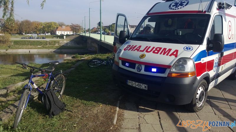 Potrącenie na Moście Chrobrego (3) Foto: TD Potrącenie na Moście Chrobrego (3) Foto: TD