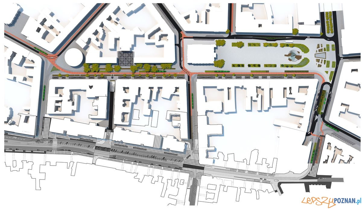 Projekt rewitalizacji centrum Foto: UMP Projekt rewitalizacji centrum Foto: UMP