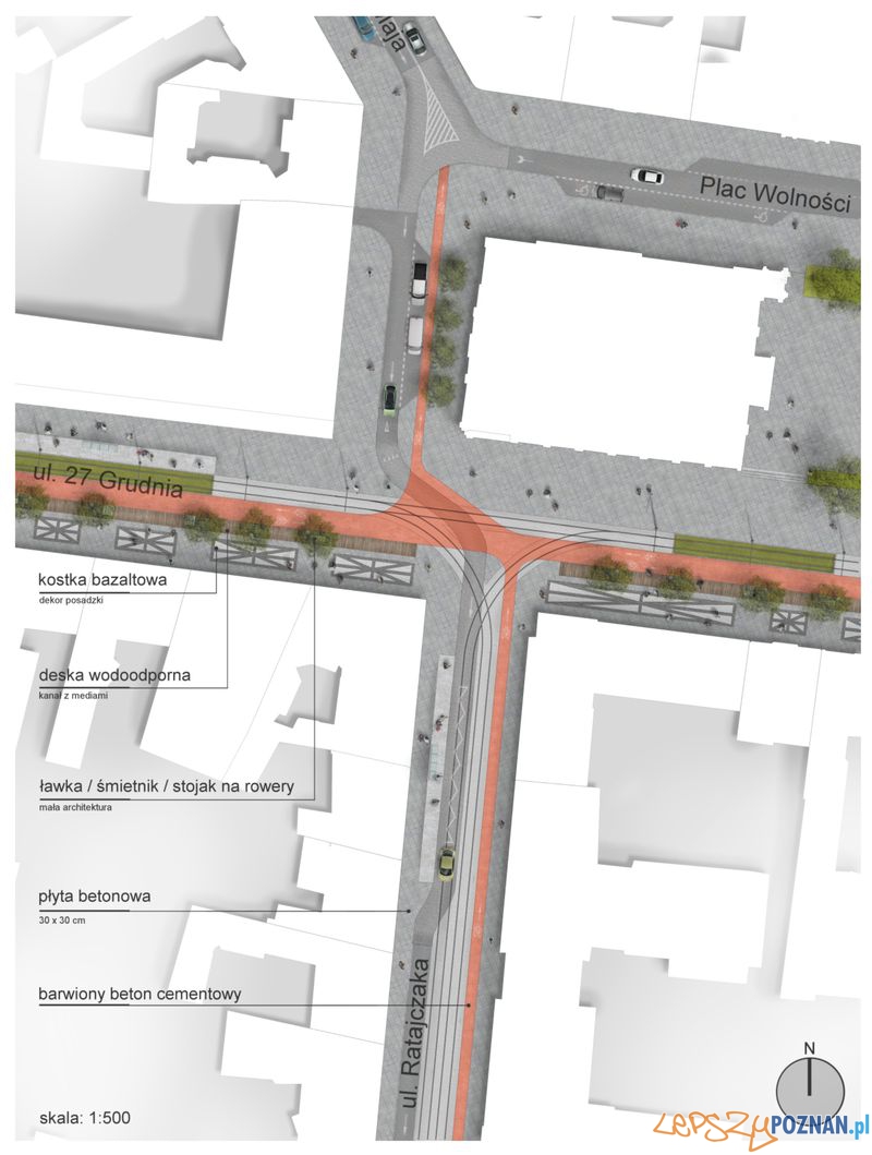 Projekt rewitalizacji centrum (4) Foto: UMP Projekt rewitalizacji centrum (4) Foto: UMP