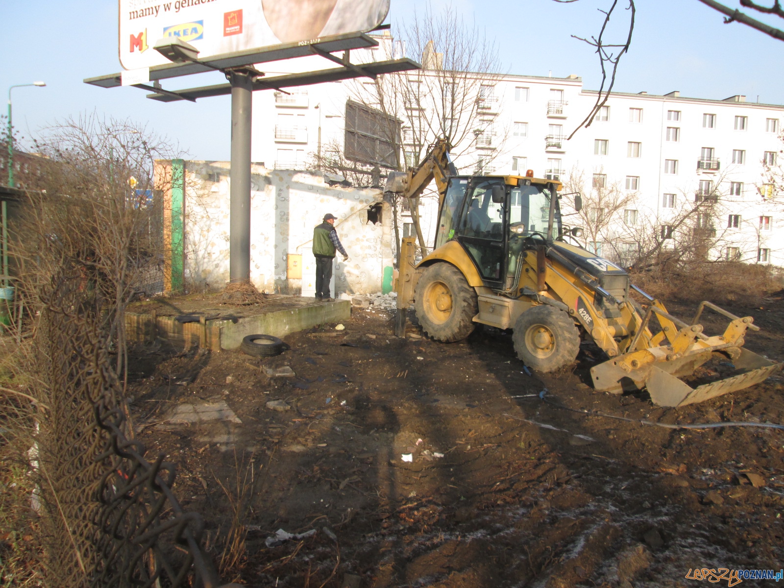 Rozbiórka na Łazarzu Foto: poznaniak Rozbiórka na Łazarzu Foto: poznaniak