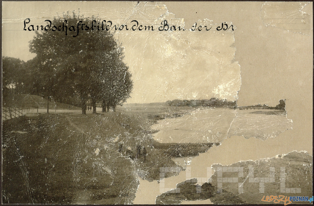 Dolina Warty, okolice mostu św. Rocha przed jego budową Foto: CYRYL Dolina Warty, okolice mostu św. Rocha przed jego budową Foto: CYRYL