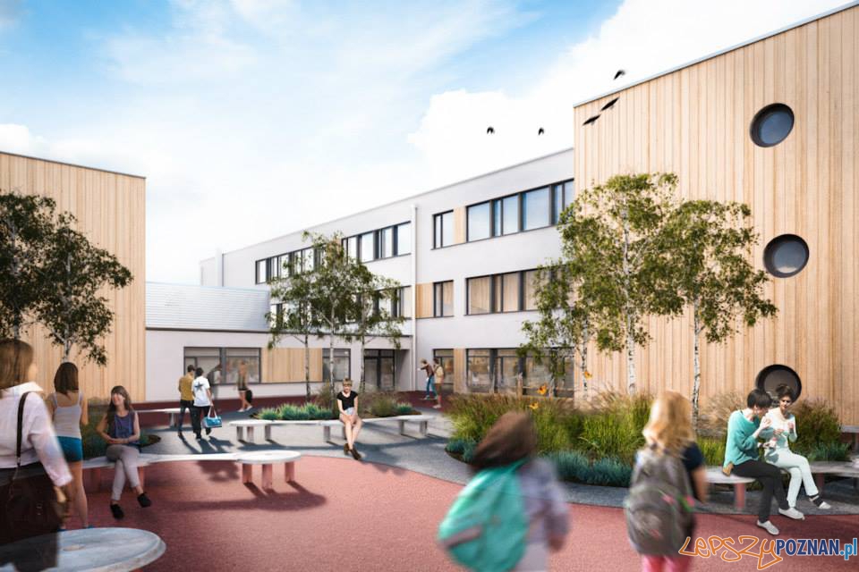 Nowe gimnazjum w Dopiewie - wizualizacje Foto: Front Architects Nowe gimnazjum w Dopiewie - wizualizacje Foto: Front Architects