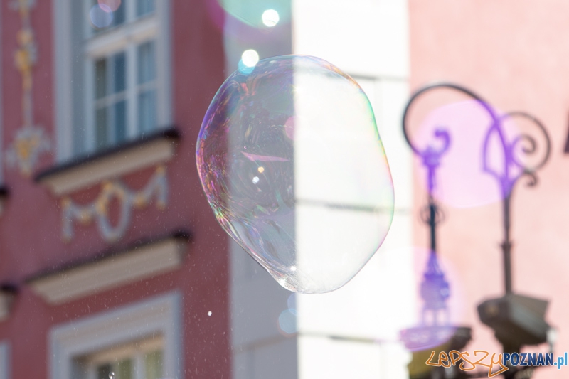Bańki mydlane na Starym Rynku Foto: lepszyPOZNAN.pl / Piotr Rychter Bańki mydlane na Starym Rynku Foto: lepszyPOZNAN.pl / Piotr Rychter