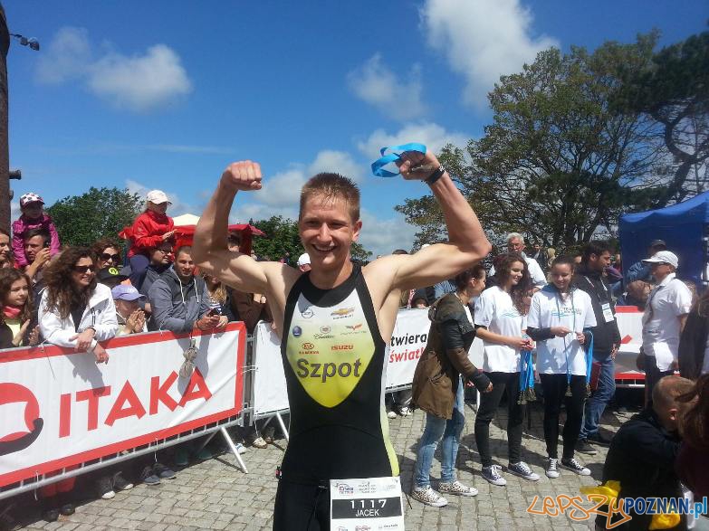 Jacek Krawczyk na mecie Foto: materiały prasowe Jacek Krawczyk na mecie Foto: materiały prasowe