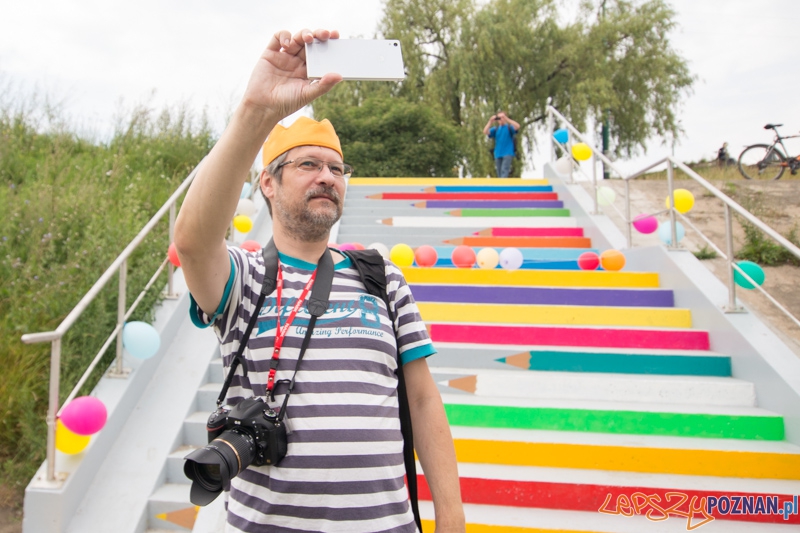 Kolorowe schody Foto: lepszyPOZNAN.pl / Piotr Rychter Kolorowe schody Foto: lepszyPOZNAN.pl / Piotr Rychter