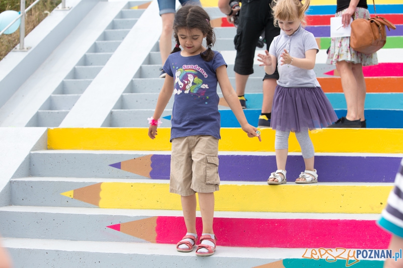 Kolorowe schody Foto: lepszyPOZNAN.pl / Piotr Rychter Kolorowe schody Foto: lepszyPOZNAN.pl / Piotr Rychter