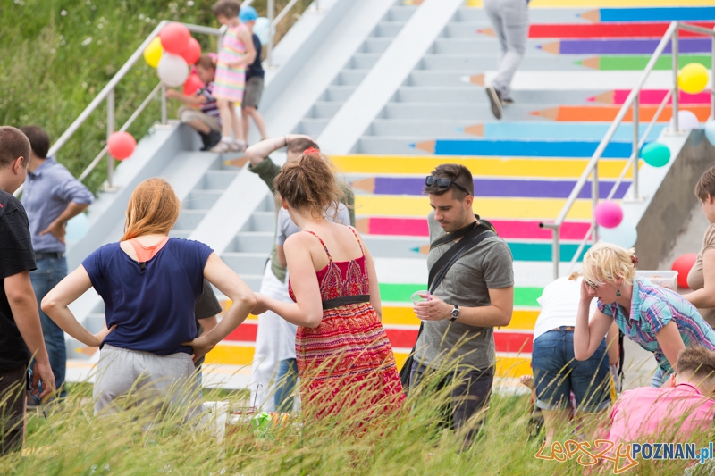 Kolorowe schody Foto: lepszyPOZNAN.pl / Piotr Rychter Kolorowe schody Foto: lepszyPOZNAN.pl / Piotr Rychter