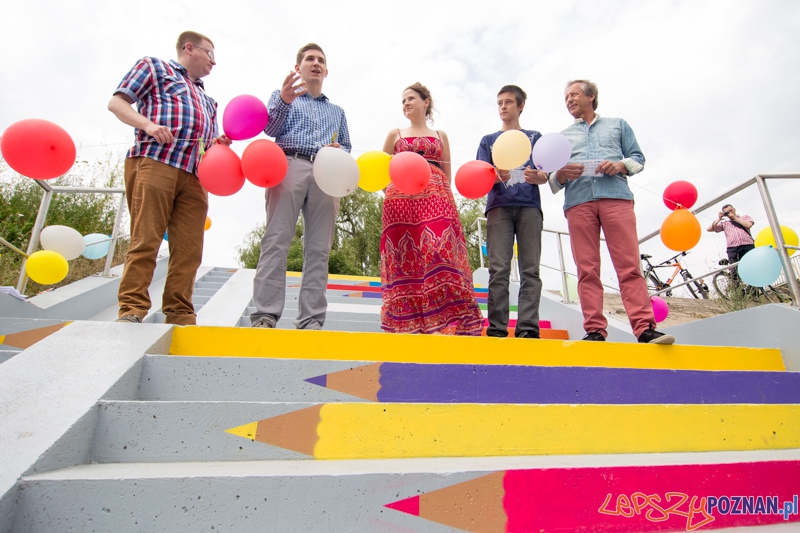 Kolorowe schody Foto: lepszyPOZNAN.pl / Piotr Rychter Kolorowe schody Foto: lepszyPOZNAN.pl / Piotr Rychter