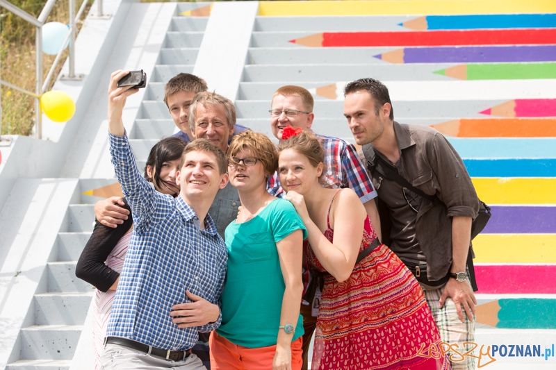 Kolorowe schody Foto: lepszyPOZNAN.pl / Piotr Rychter Kolorowe schody Foto: lepszyPOZNAN.pl / Piotr Rychter