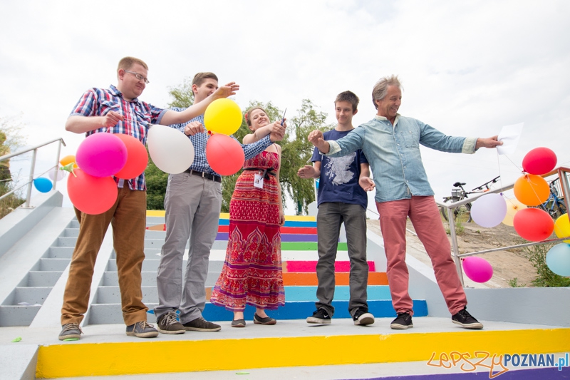 Kolorowe schody Foto: lepszyPOZNAN.pl / Piotr Rychter Kolorowe schody Foto: lepszyPOZNAN.pl / Piotr Rychter