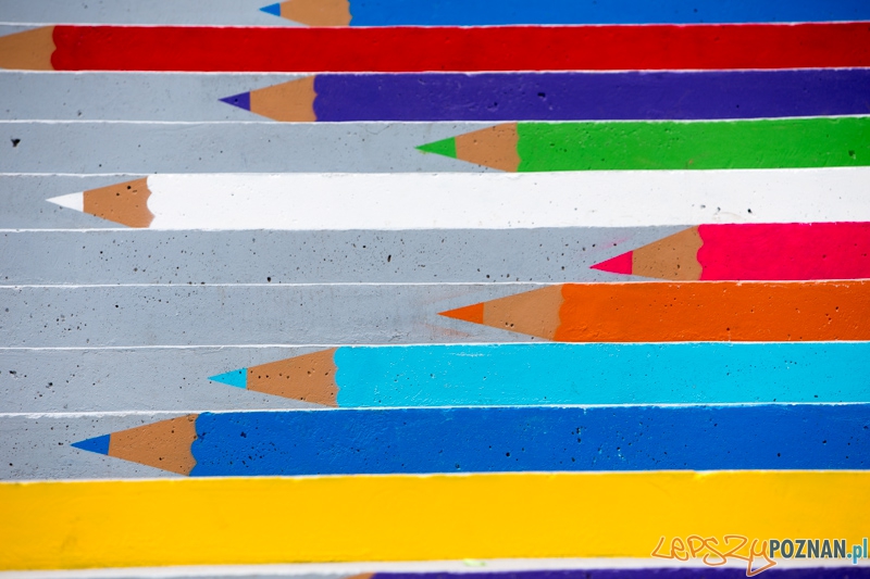Kolorowe schody Foto: lepszyPOZNAN.pl / Piotr Rychter Kolorowe schody Foto: lepszyPOZNAN.pl / Piotr Rychter