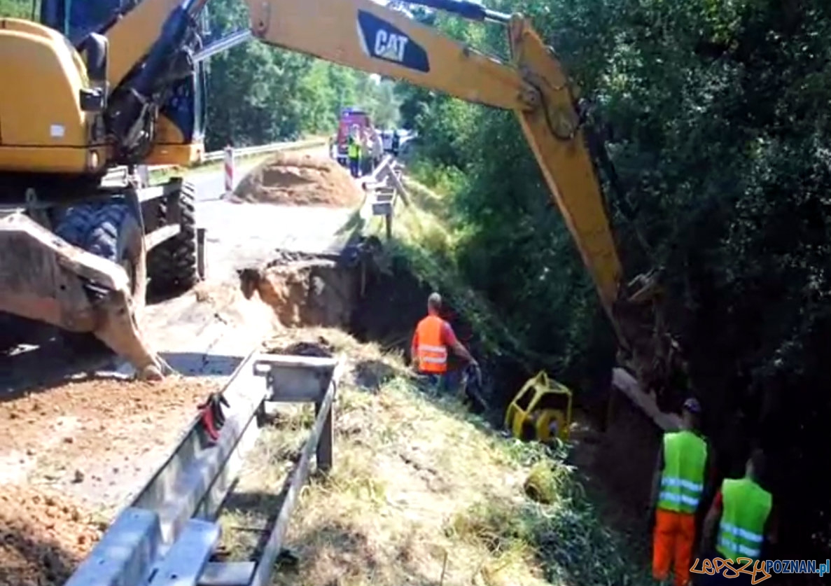 Utrudnienia na drodze w pobliżu Pobiedzisk  Foto: UMiG Pobiedziska