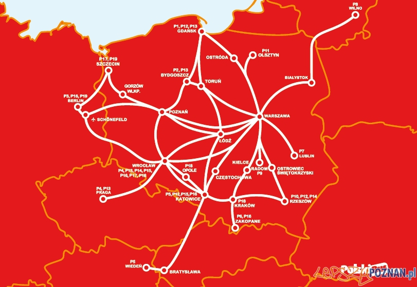 Nowa siatka polaczen PolskiBus.com Foto: Nowa siatka polaczen PolskiBus.com Foto: