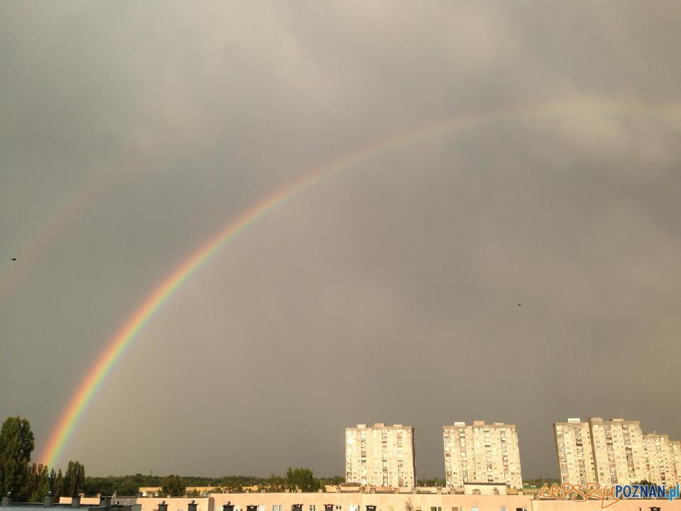 Deszcz i tęcza nad Poznaniem Foto: Przemysław Deszcz i tęcza nad Poznaniem Foto: Przemysław