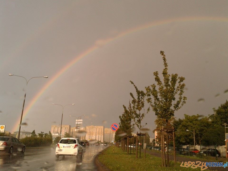 Deszcz i tęcza nad Poznaniem Foto: Paweł Deszcz i tęcza nad Poznaniem Foto: Paweł