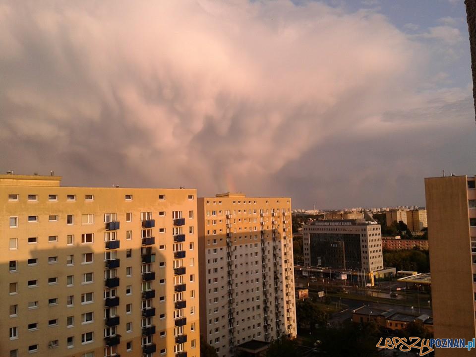 Deszcz i tęcza nad Poznaniem Foto: Piotr Deszcz i tęcza nad Poznaniem Foto: Piotr