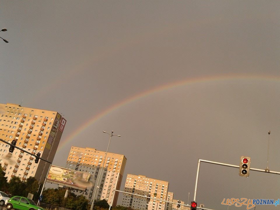 Deszcz i tęcza nad Poznaniem Foto: Paweł Deszcz i tęcza nad Poznaniem Foto: Paweł