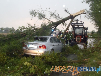 Zniszczone bmw Foto: PSP Nowy Tomyśl Zniszczone bmw Foto: PSP Nowy Tomyśl