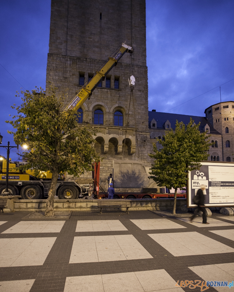 "Oko pamięci" autorstwa Horsta Hoheisela i Andreasa Knitza - Poznań 10.09.2014 r. Foto: Leszek Jańczak © CK ZAMEK "Oko pamięci" autorstwa Horsta Hoheisela i Andreasa Knitza - Poznań 10.09.2014 r. Foto: Leszek Jańczak © CK ZAMEK